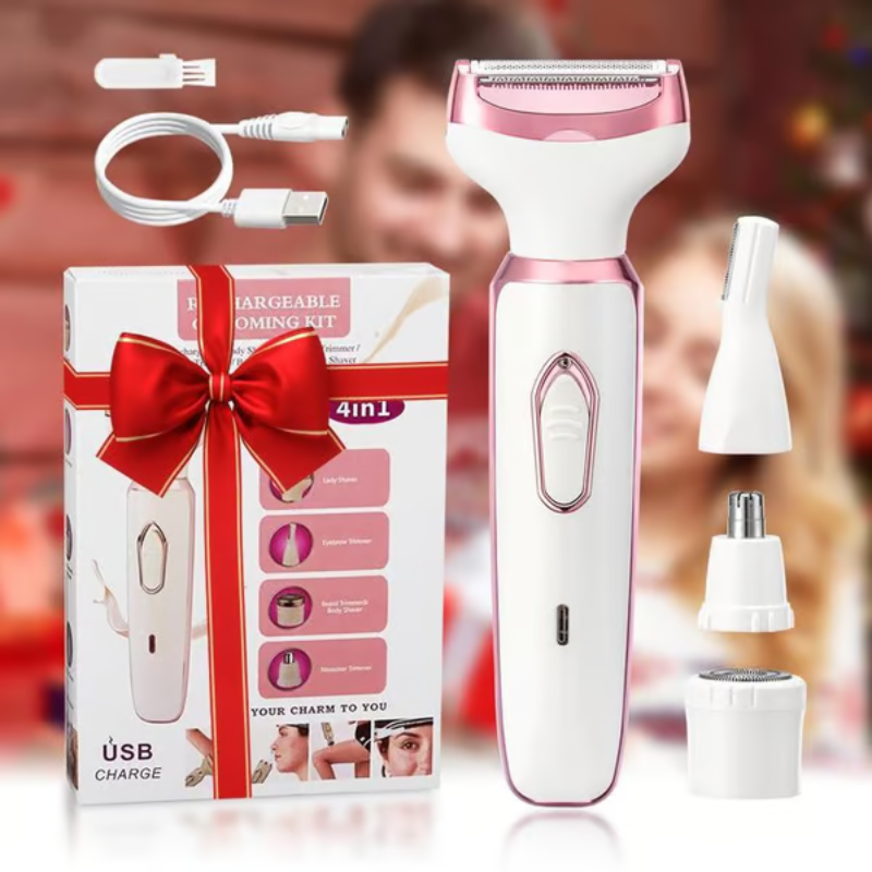 SmoothGlow 4-in-1 Electric Lady Shaver – Effortless, Precise, and Silky Smooth Skin