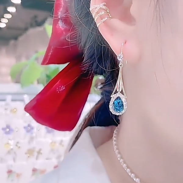 Azure Serenity Earrings – Embrace Tranquility and Elegance - 1+1 FREE