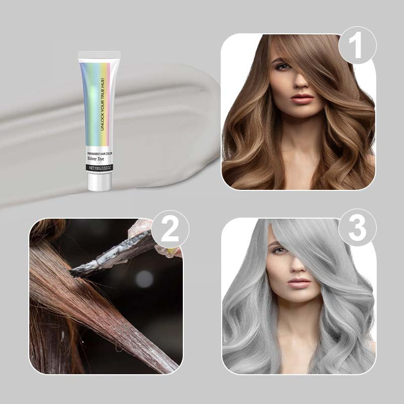 SilverGlow - Turn Heads with Stunning Silver Hair No Damage Just Shine - 1+1 FREE